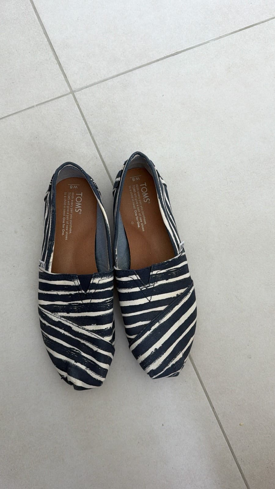 TOMS Striped Canvas Shoes