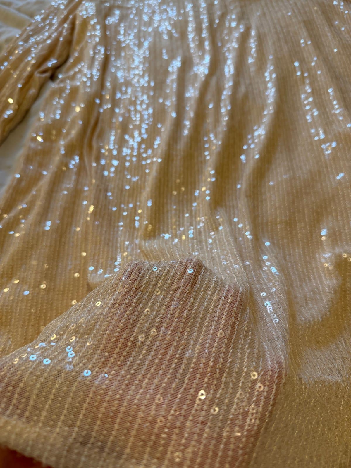 H&M Gold Sequin Dress | Size M | Long Sleeve Evening Party Dress thumbnail 3