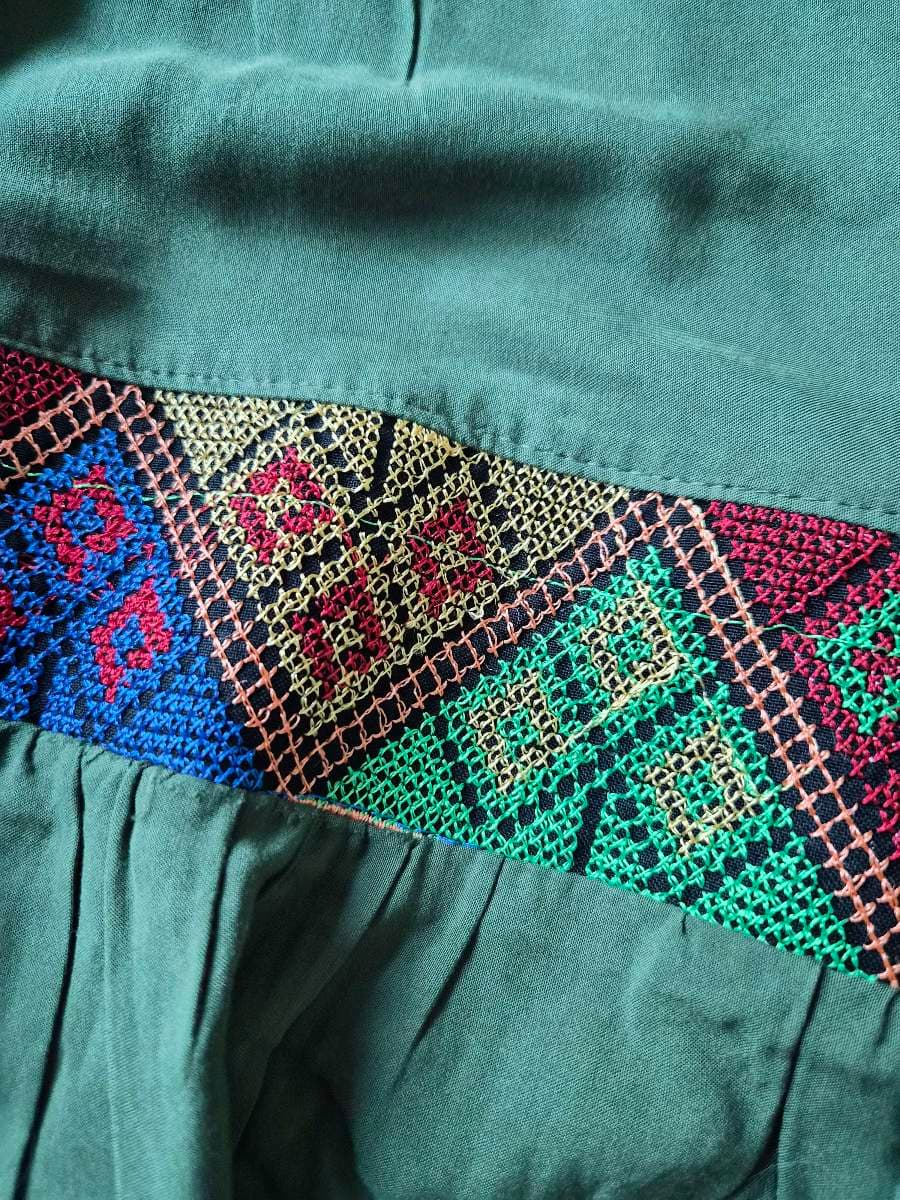 Green Embroidered Dress/skirt thumbnail 2