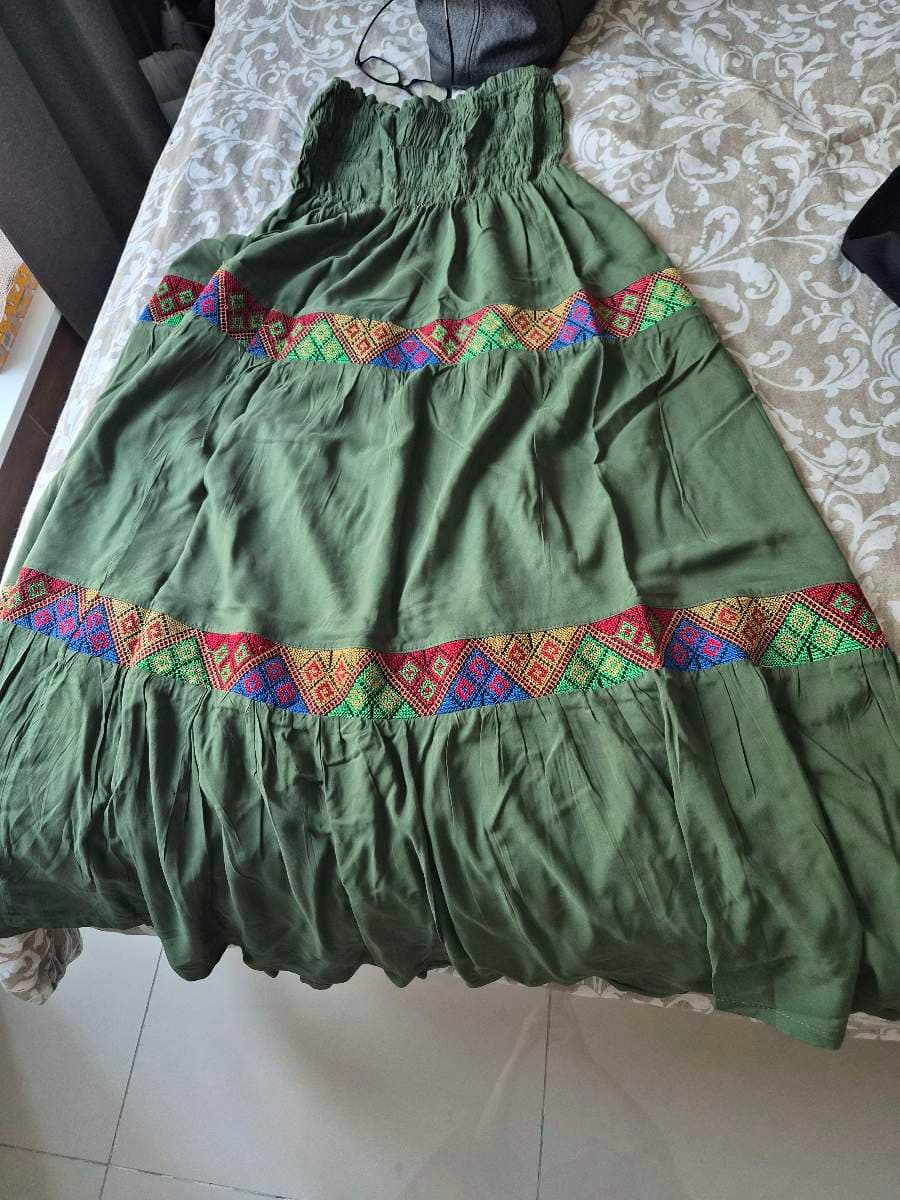 Green Embroidered Dress/skirt thumbnail 3