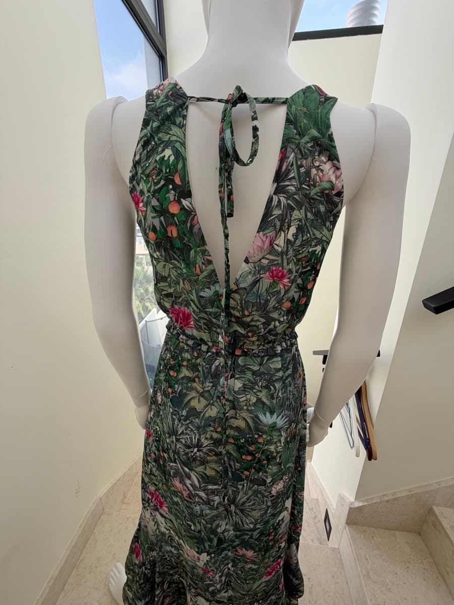 Tropical Print Maxi Dress H&M thumbnail 5