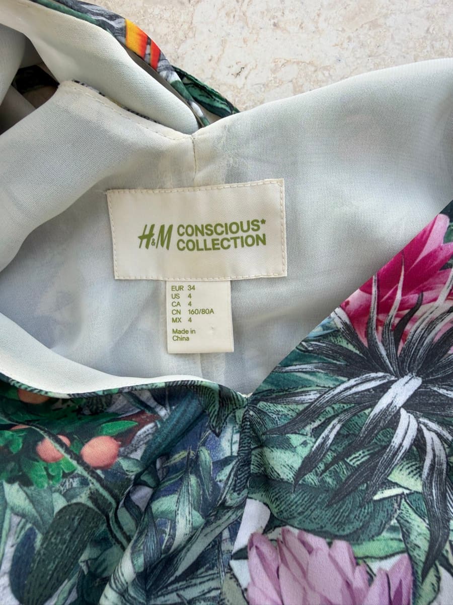 Tropical Print Maxi Dress H&M thumbnail 4