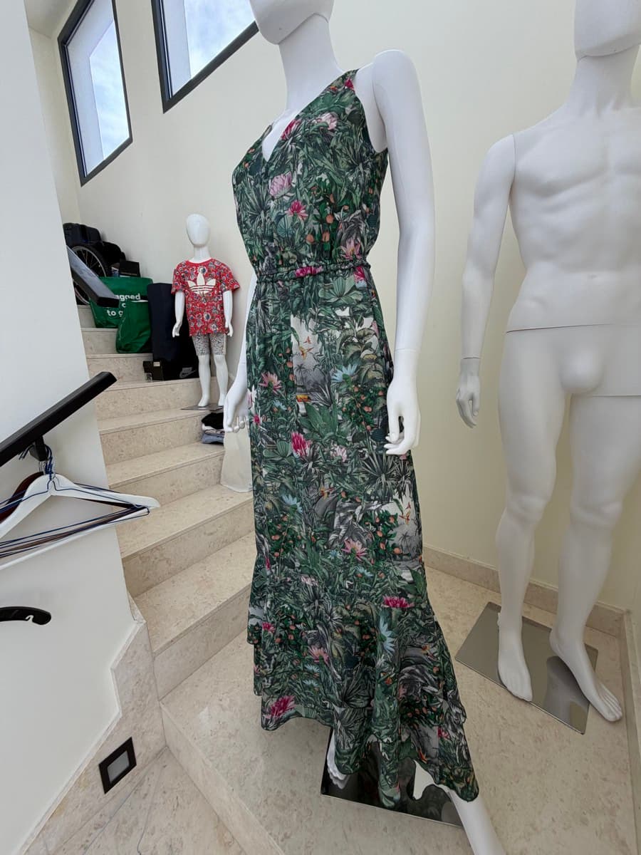 Tropical Print Maxi Dress H&M