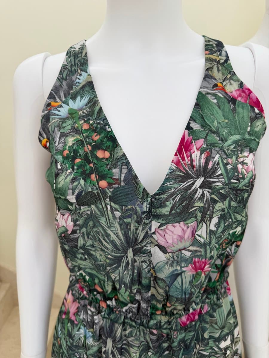 Tropical Print Maxi Dress H&M thumbnail 2