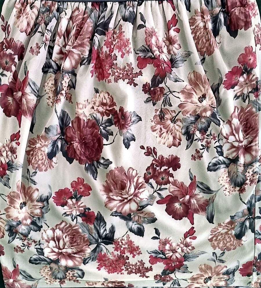 Floral Short-Sleeve Womens Dress, Size Medium (light purple) thumbnail 4