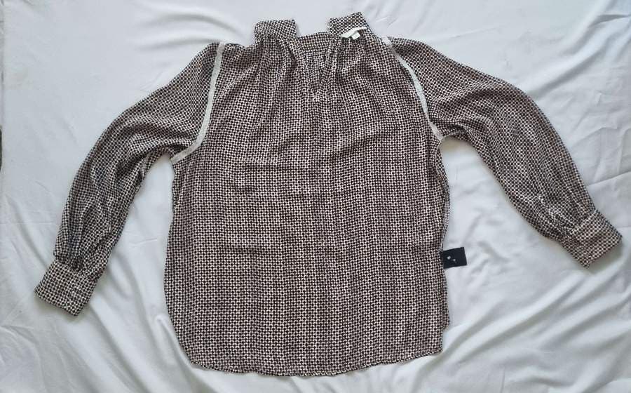 H&M Patterned High-Neck Blouse thumbnail 5
