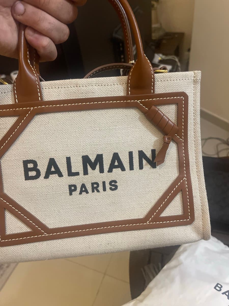Balmain Canvas B-Army Tote thumbnail 3