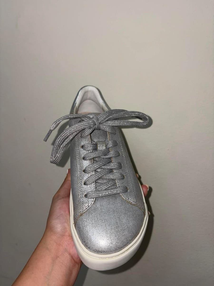 Birkenstock Silver Leather Sneakers thumbnail 5