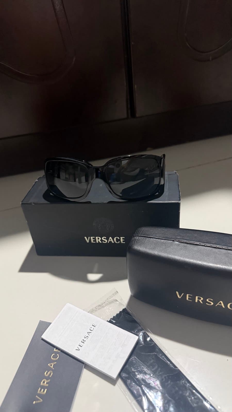 Versace Black Sunglasses thumbnail 4