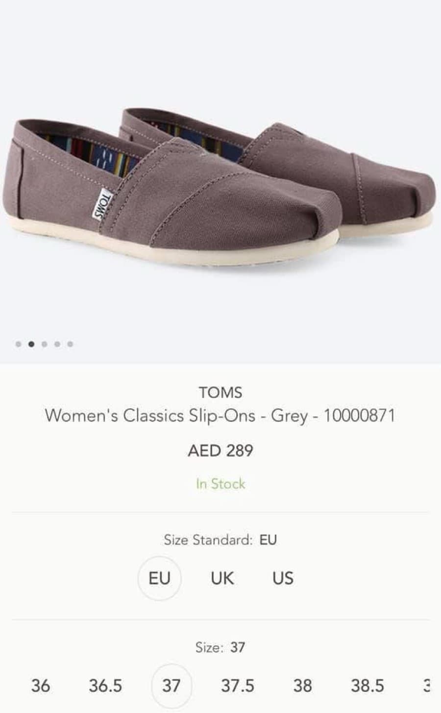 TOMS Canvas Slip-On Shoes thumbnail 3