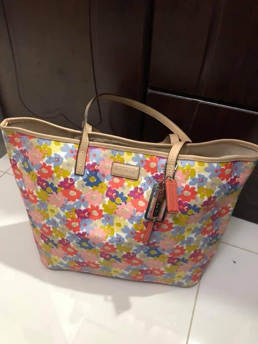 Coach Floral Canvas Tote thumbnail 2