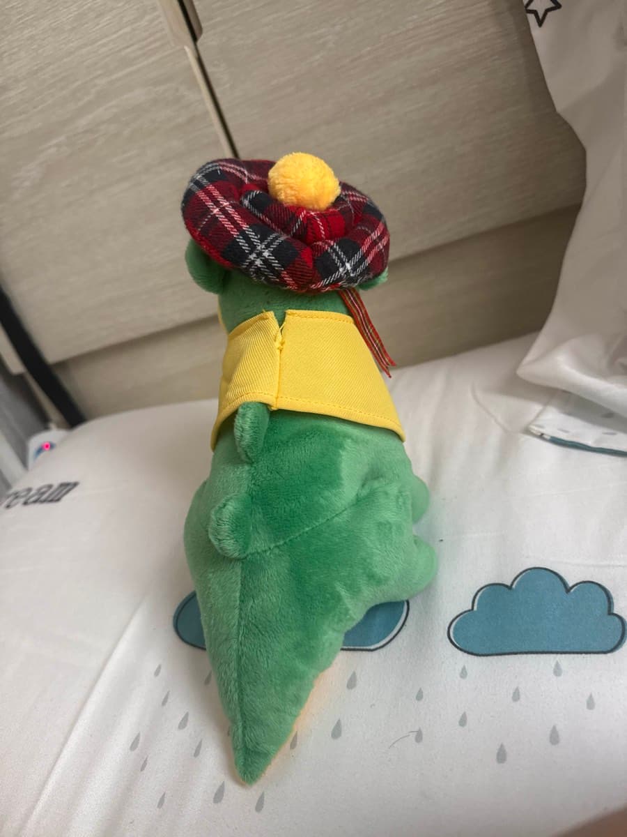 Green Plush Toy Hippo thumbnail 3