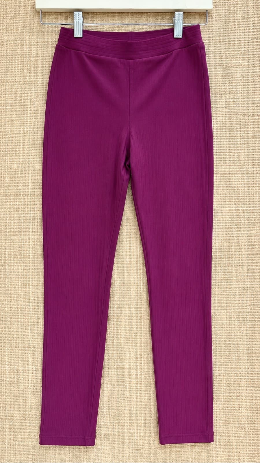 Alo Ribbed Magenta Leggings thumbnail 2
