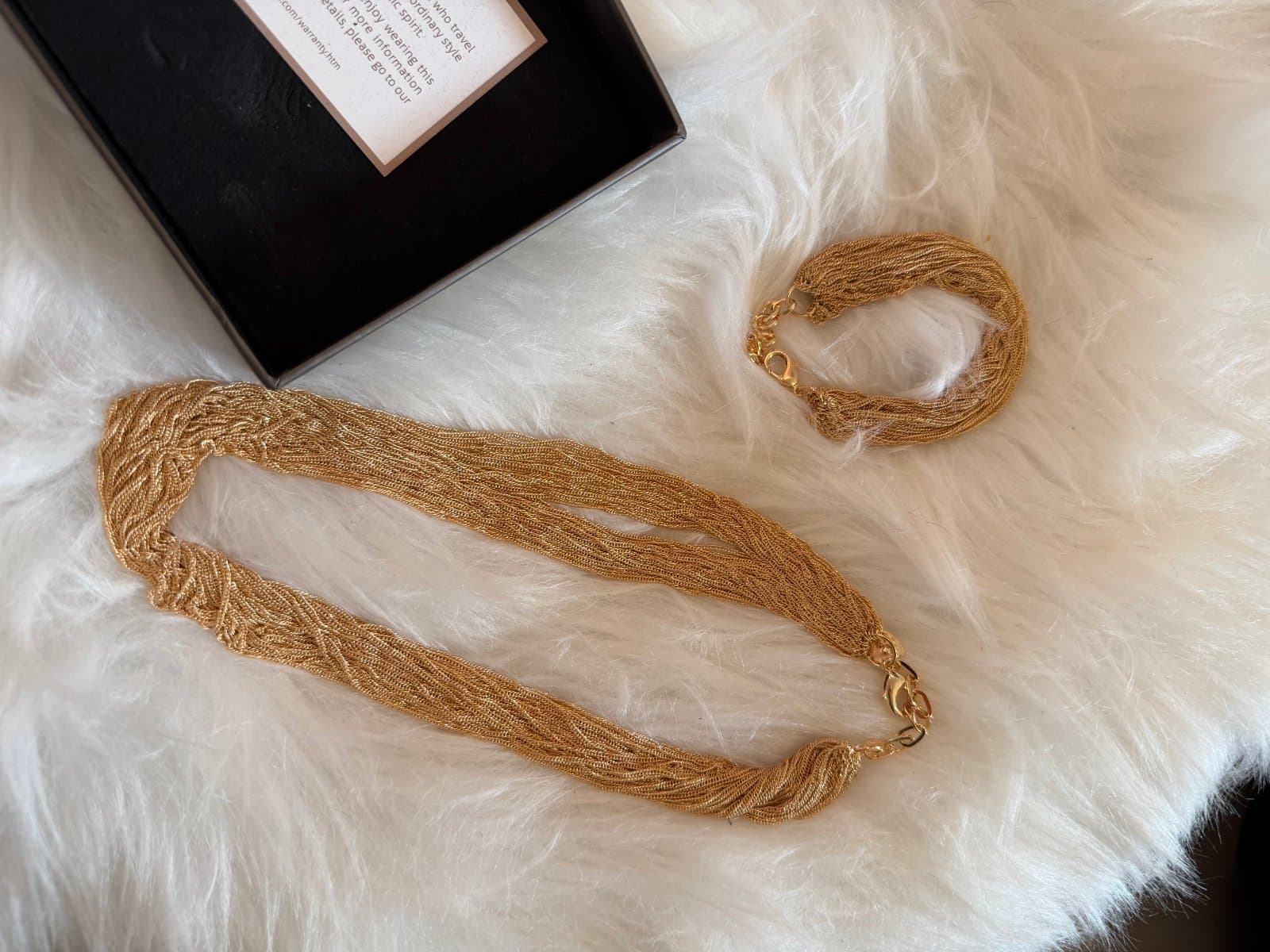 Haus of Dietrich gold-tone multi-strand necklace thumbnail 2