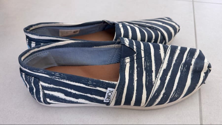 TOMS Striped Canvas Shoes thumbnail 4