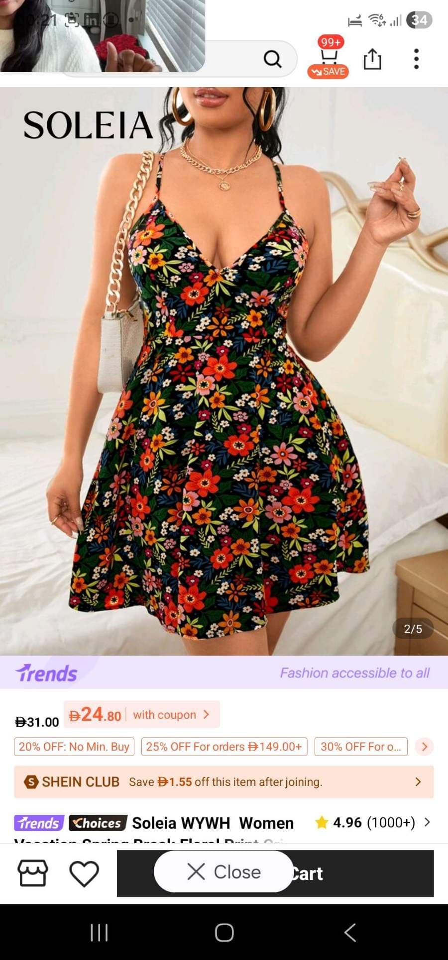 Soleia Floral Mini Dress