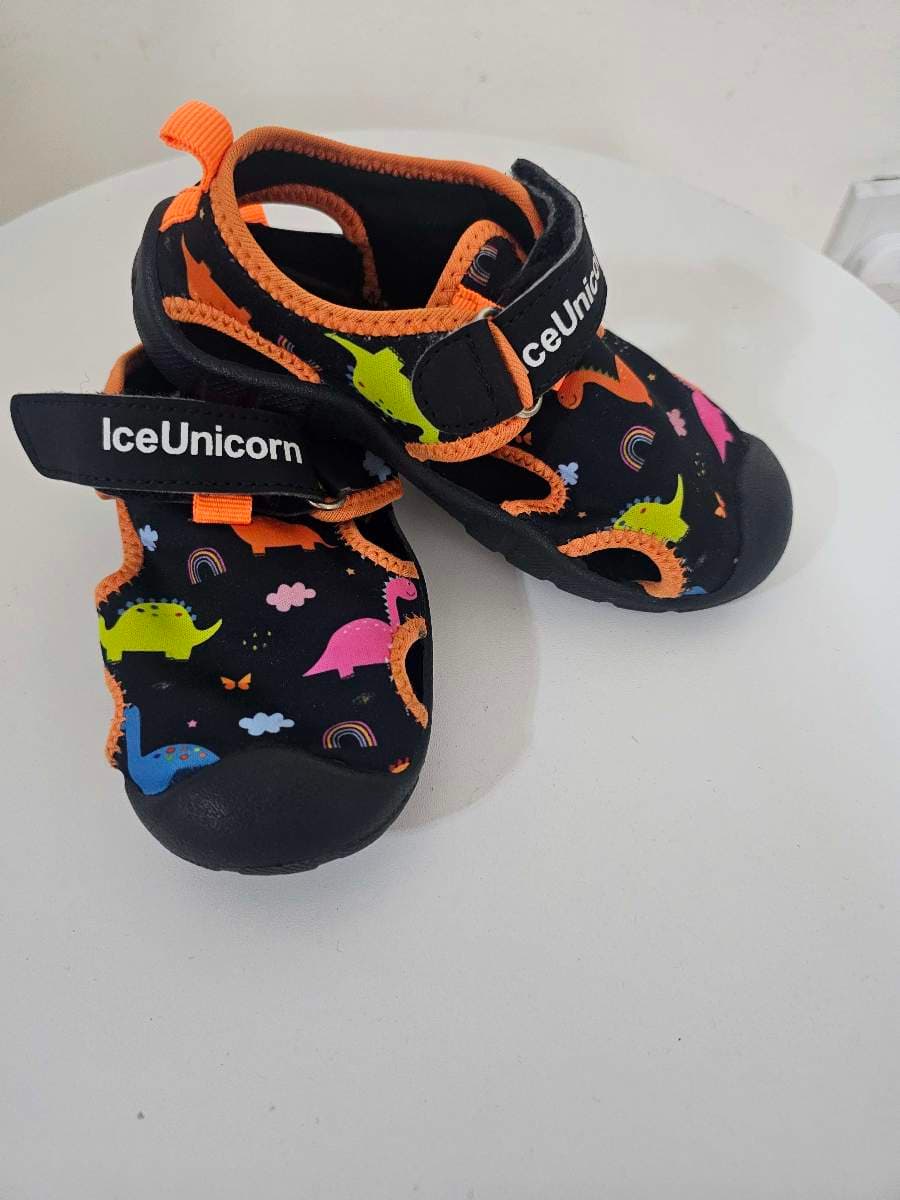 IceUnicorn Dinosaur Print Sandals - image 1
