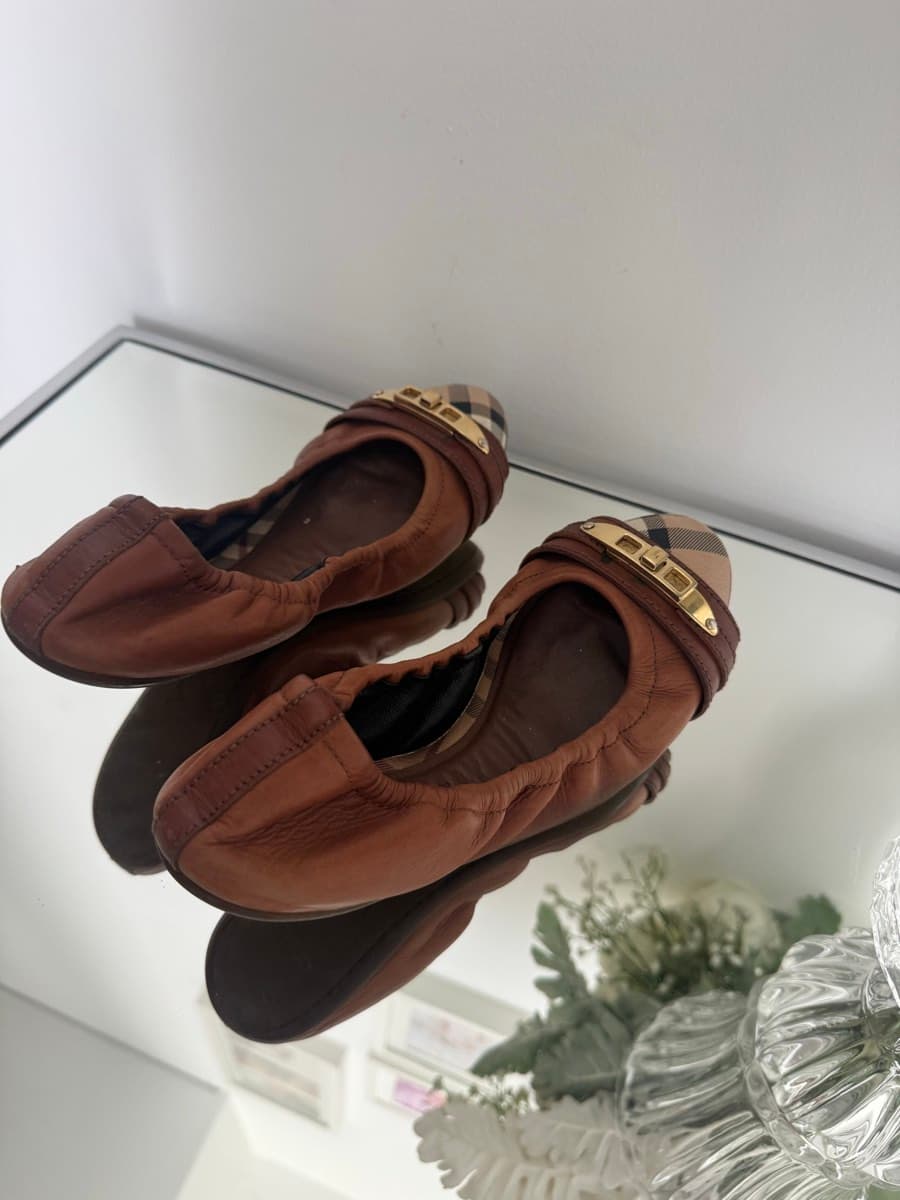 Original Burberry Leather Ballerina thumbnail 3