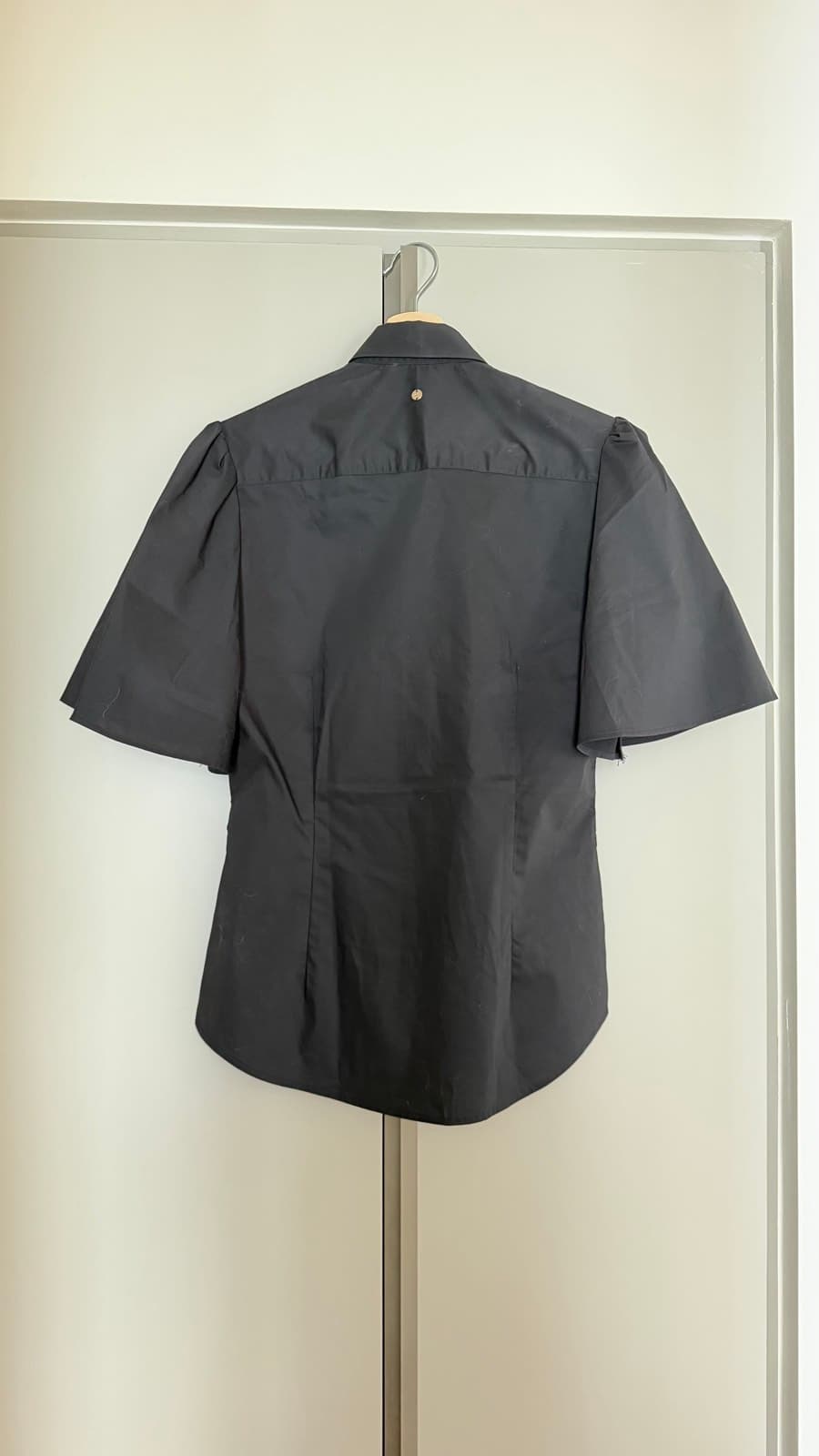 Black Puffed Sleeve Blouse thumbnail 3