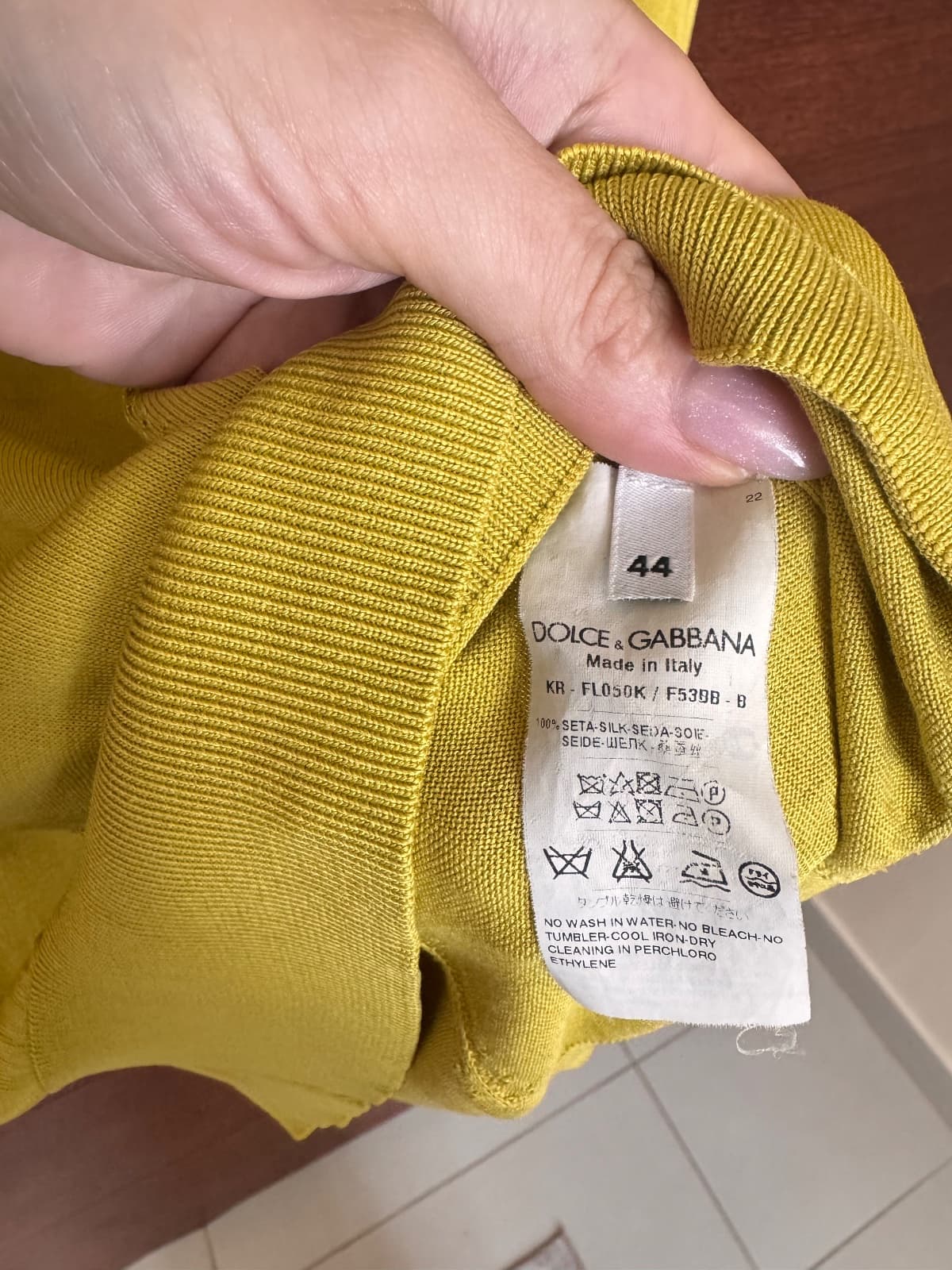 Dolce Gabbana long sleeve silk top thumbnail 4