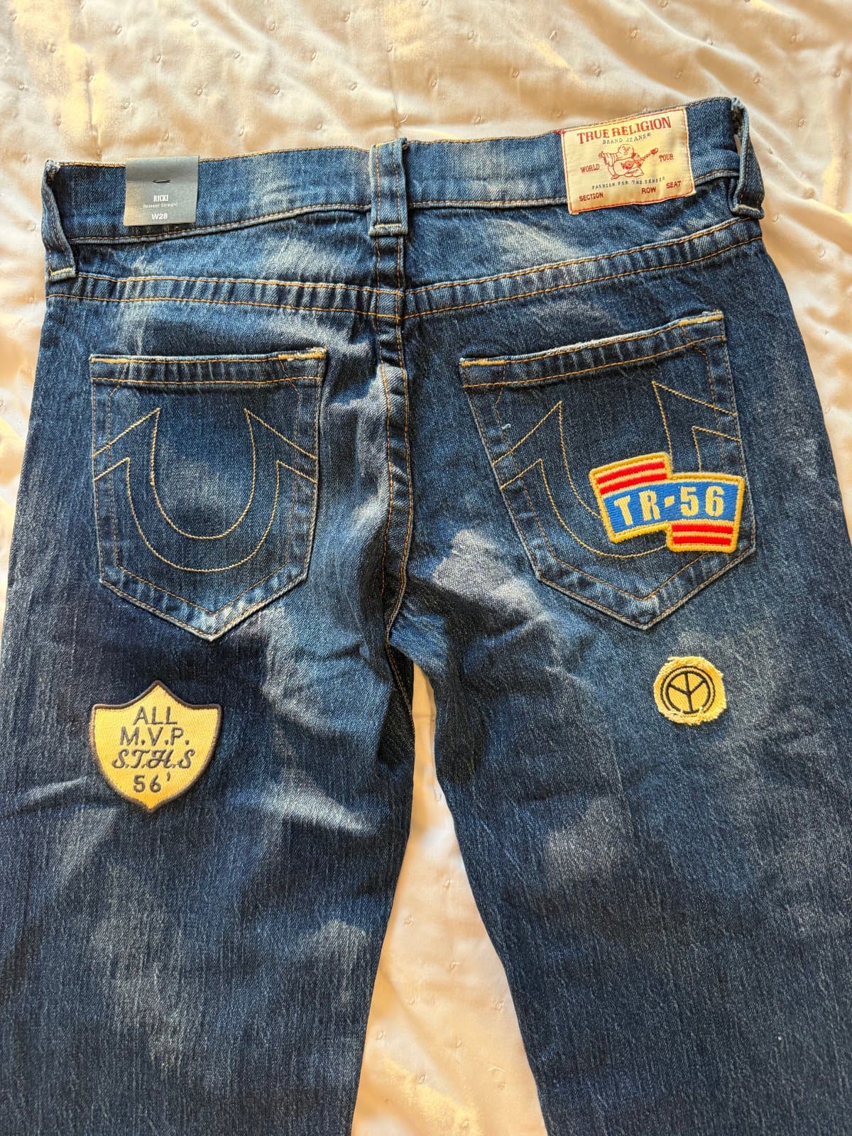Cute patchwork True Religion Brand Jeans W28 thumbnail 2
