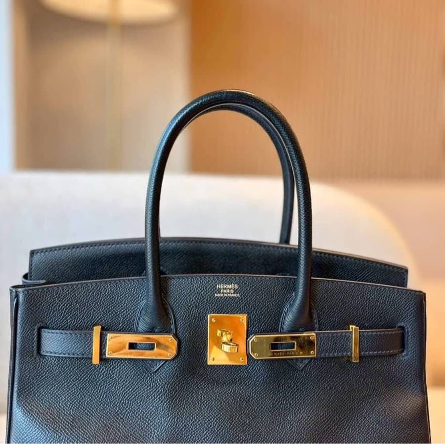 Birkin30 Noir Color Epsom Ghw St.A thumbnail 8