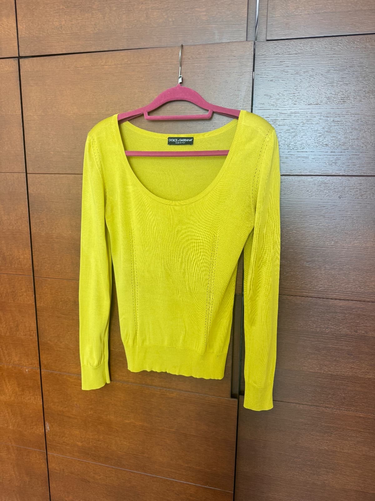 Dolce Gabbana long sleeve silk top - image 1
