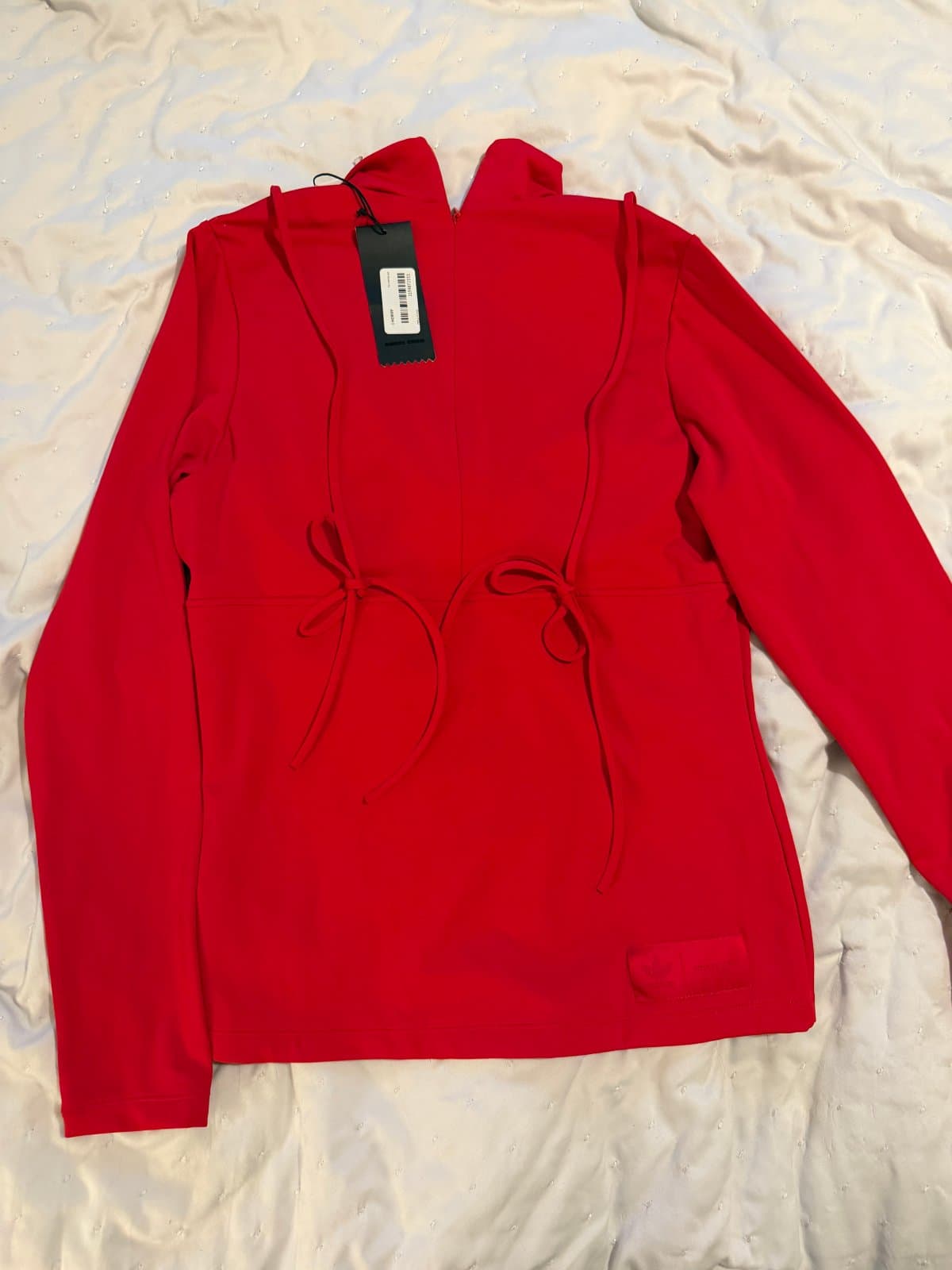 adidas Originals x Angel Chen Red Layered Corset Long-Sleeve Top – New With Tags thumbnail 2