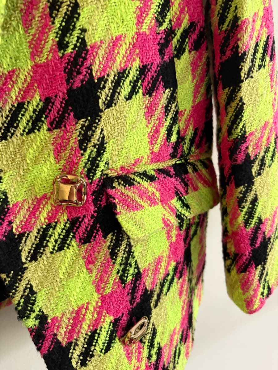 River Island Neon Check Blazer thumbnail 5