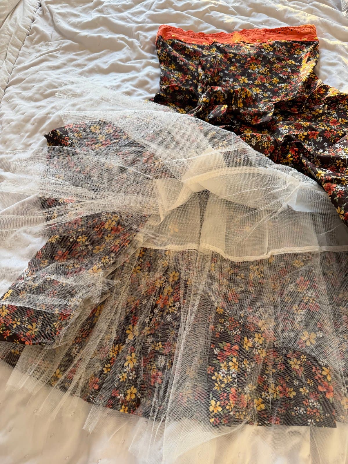Rinascimento Floral Strapless Tulle Dress – Made in Italy thumbnail 3