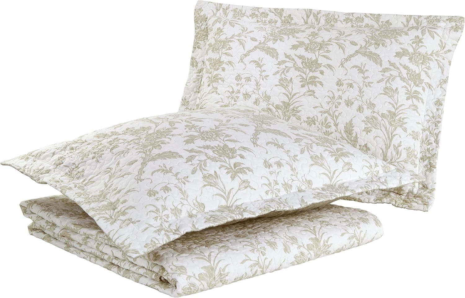 Laura Ashley Home - Amberley Collection Floral Quilt Set., Cotton, Queen size thumbnail 2