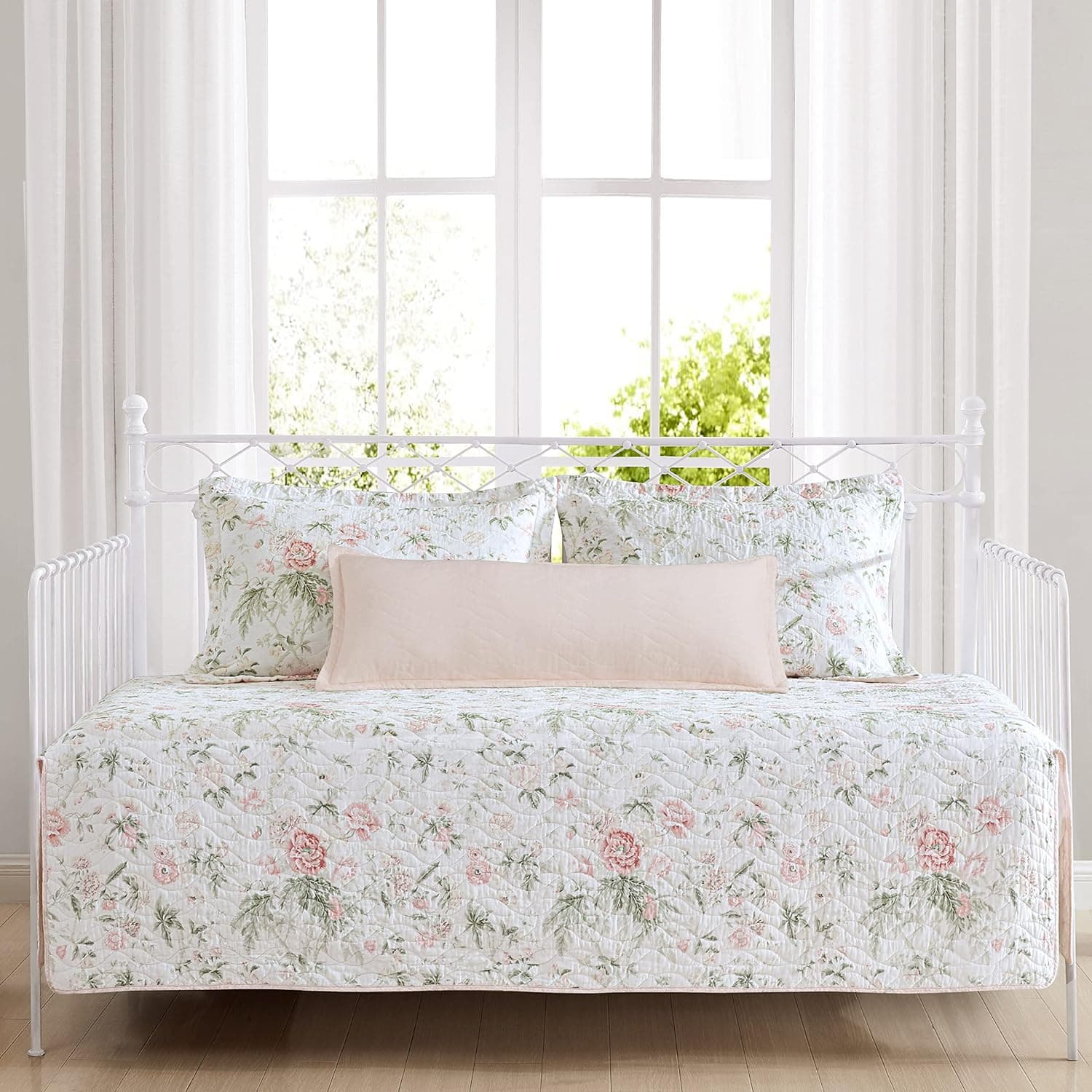 Laura Ashley - Daybed Cover Set, Lightweight Bedding with Matching Shams & Pillow Cover thumbnail 2
