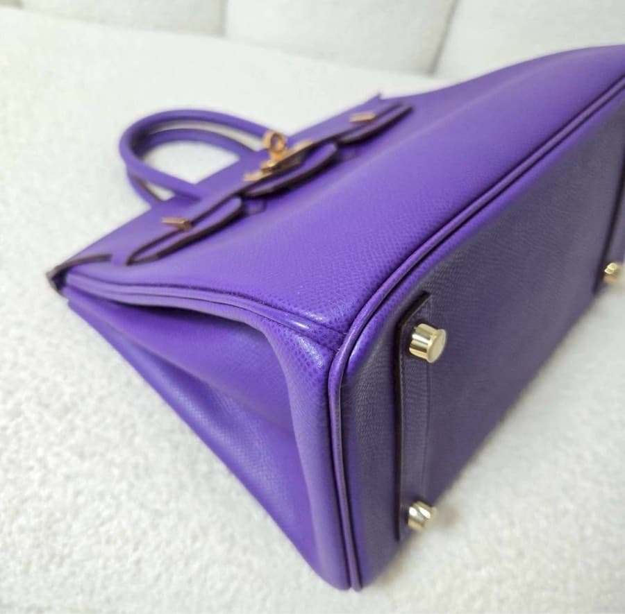 Like new Birkin 25 Crocus color Epsom GHW Stamp P thumbnail 6