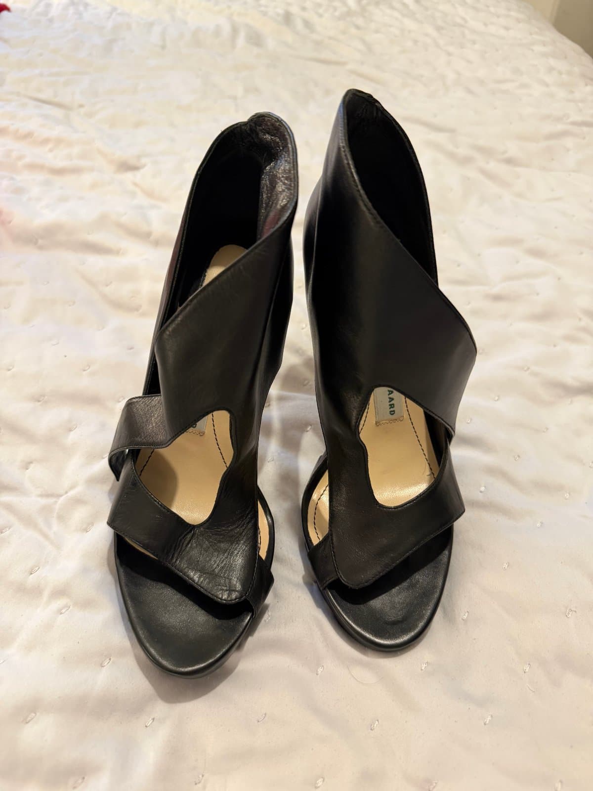 Camilla Skovgaard Black Leather Cut-Out Platform Heels – Size 38 thumbnail 2