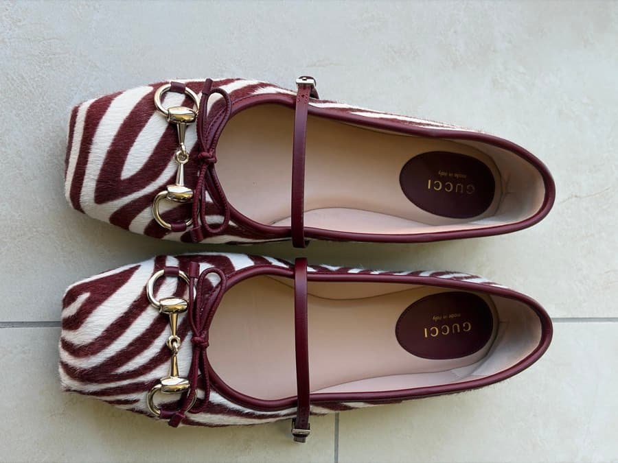 Gucci Zebra Horsebit Flats thumbnail 2