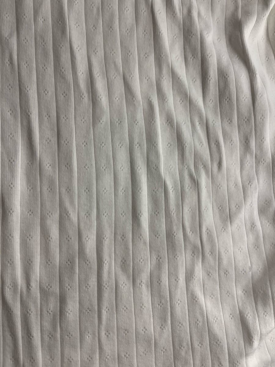Brandy Melville White Ribbed long sleeve top 100% cotton one size thumbnail 4