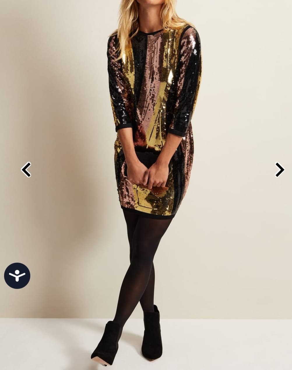 NEW Phase Eight Cassey Sequin Dress – UK 10 – With Tags thumbnail 3