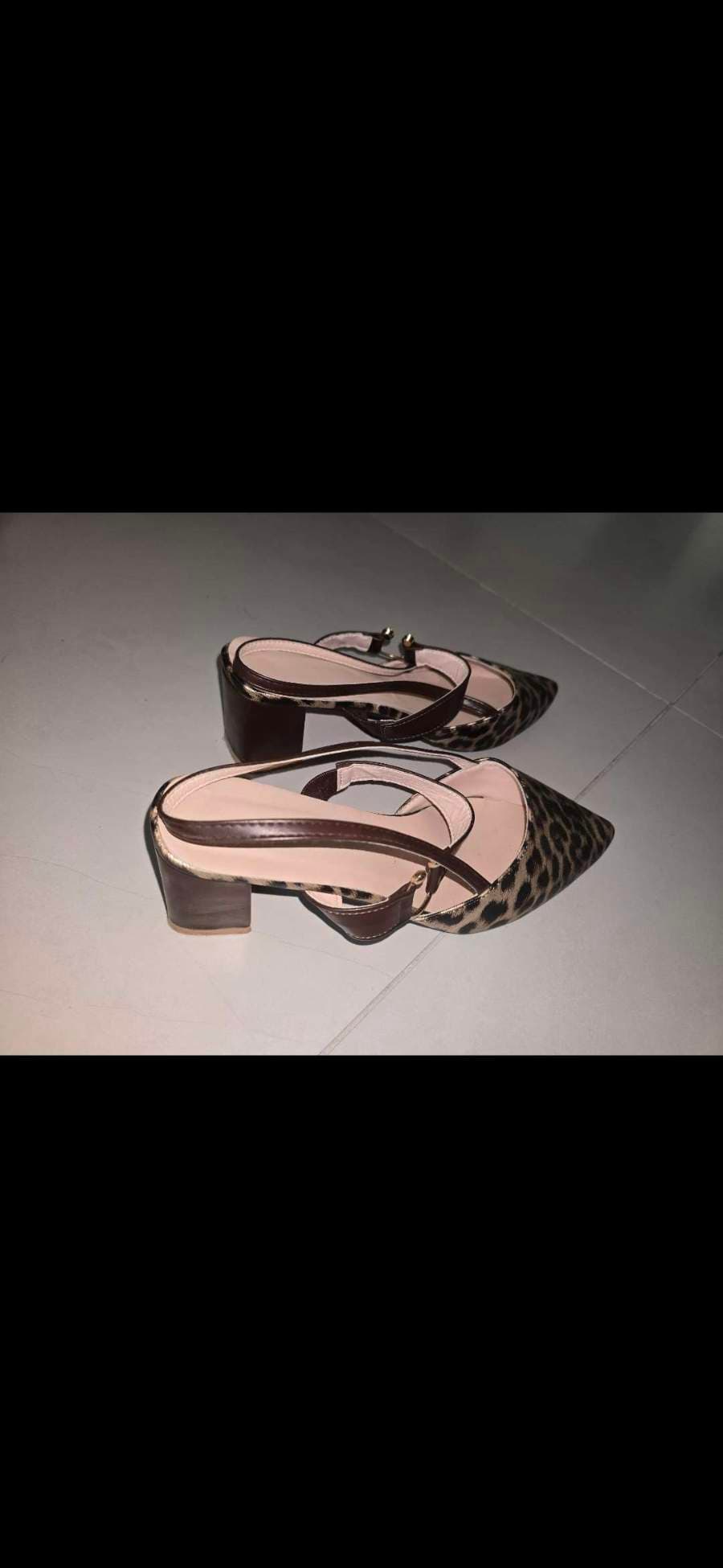 Leopard Print Slingback Heels thumbnail 2