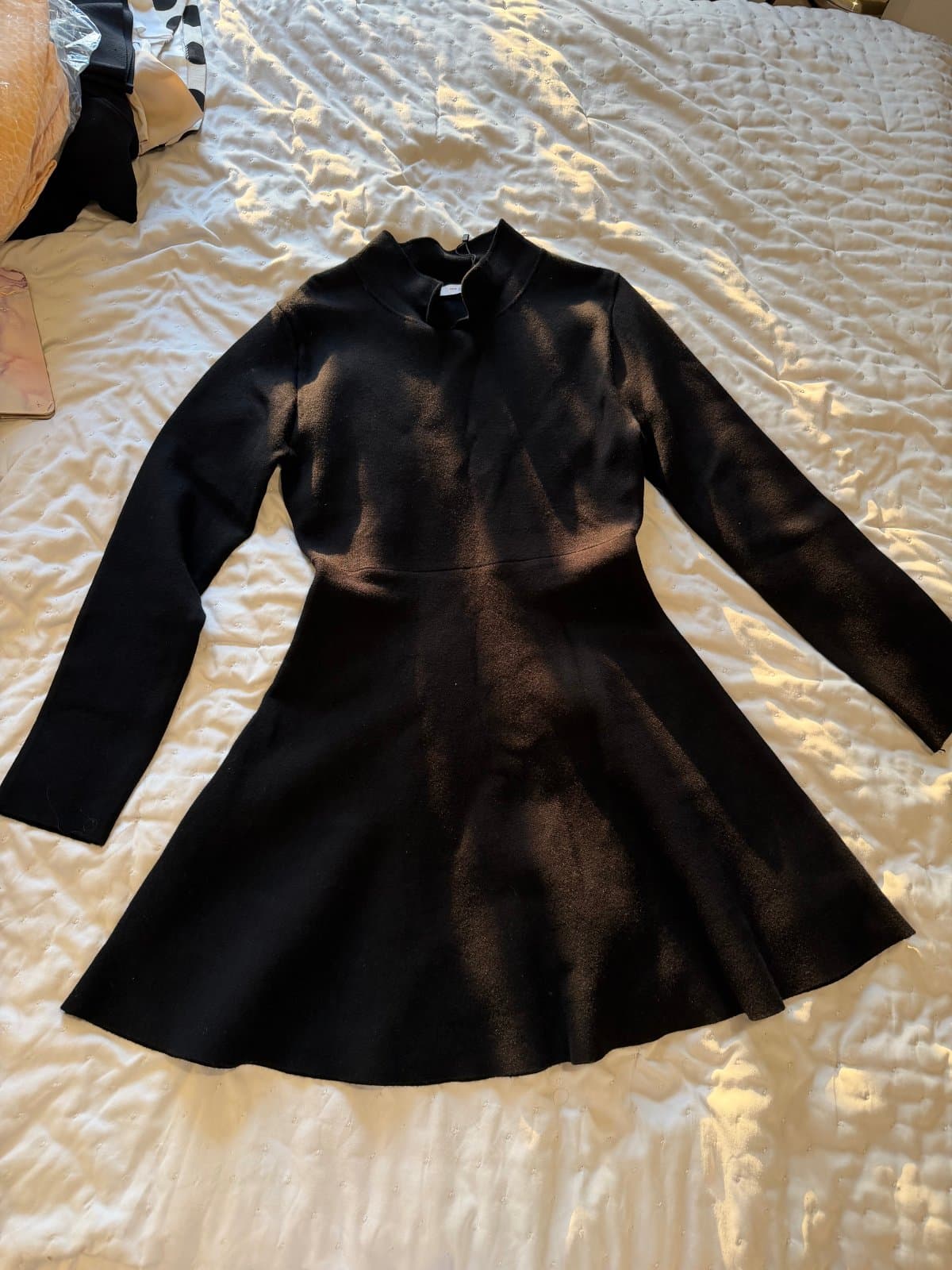 ZARA black skater dress, size XL. thumbnail 2