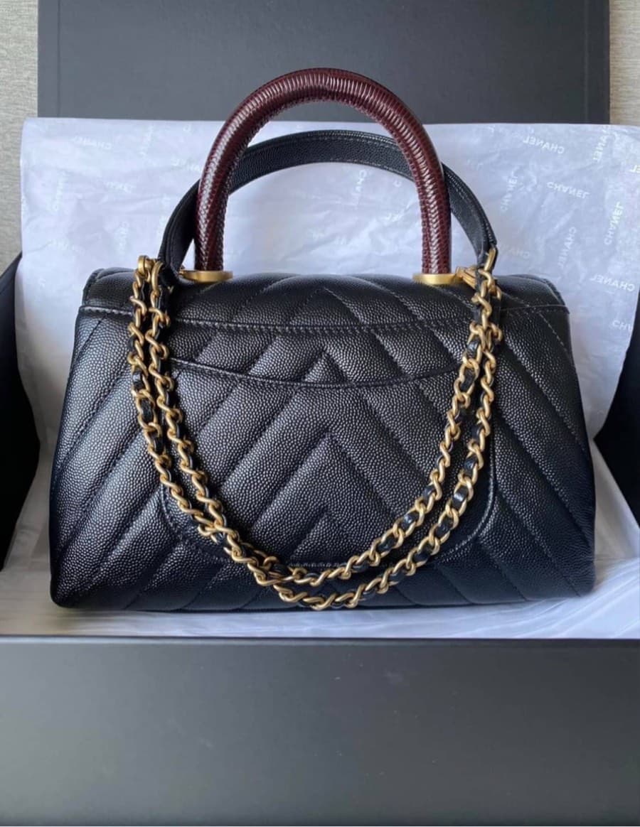 Chanel Chevron Top Handle Bag thumbnail 2