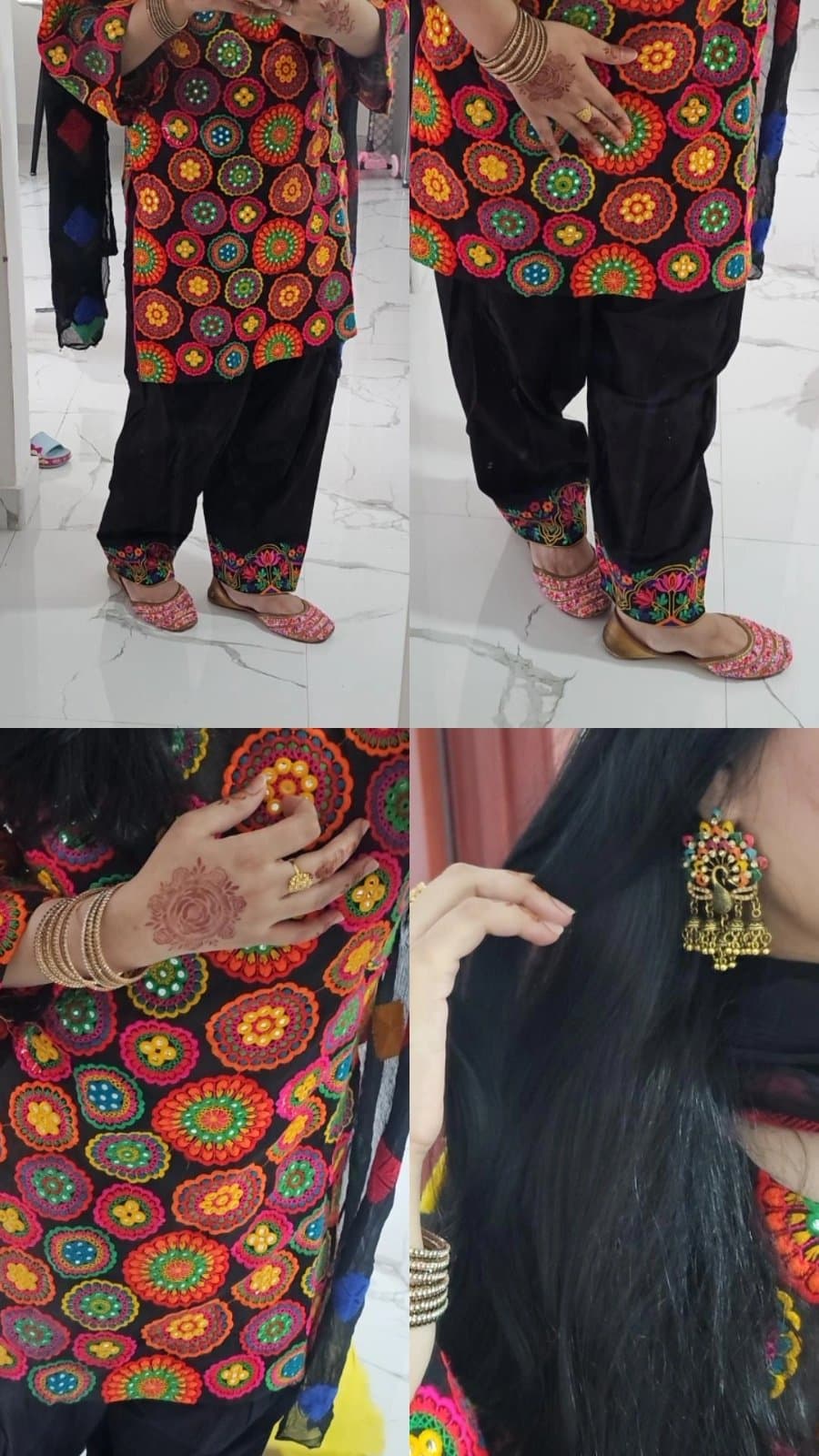 Traditional Gorgious trendy 3 PC ladies dress - perfect for Asian event thumbnail 5
