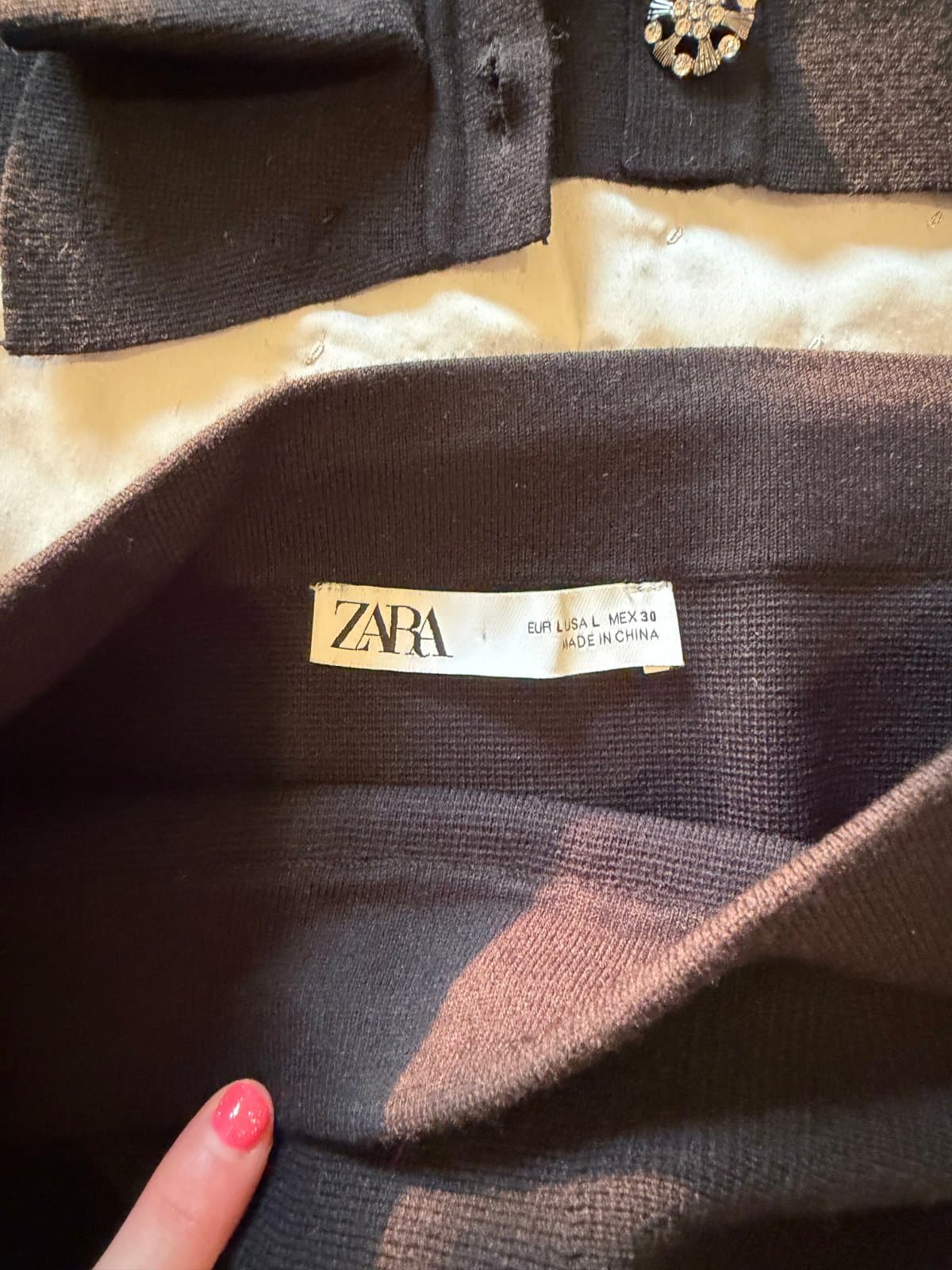 ZARA two-piece black set Womens thumbnail 2