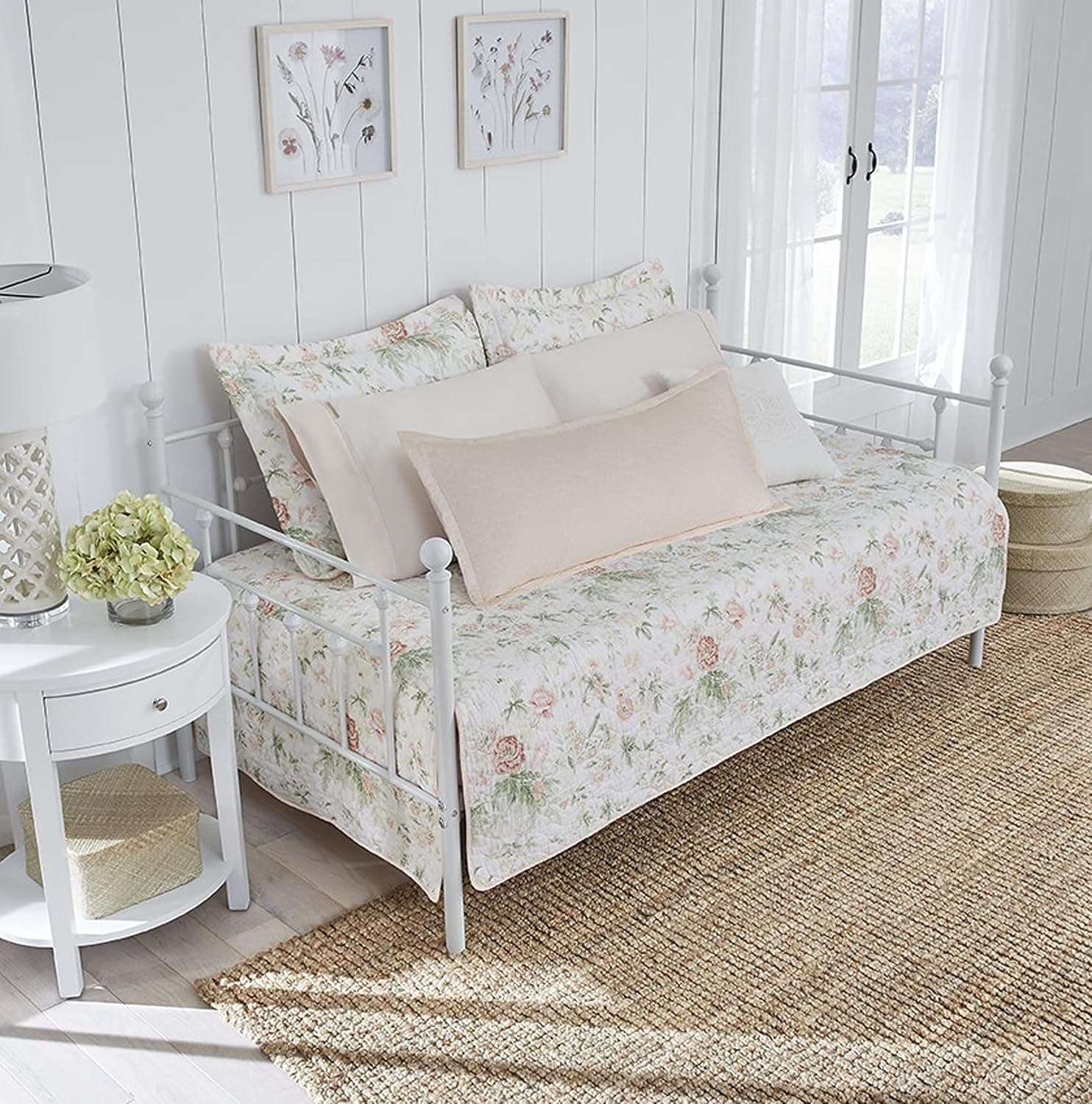 Laura Ashley - Daybed Cover Set, Lightweight Bedding with Matching Shams & Pillow Cover thumbnail 3