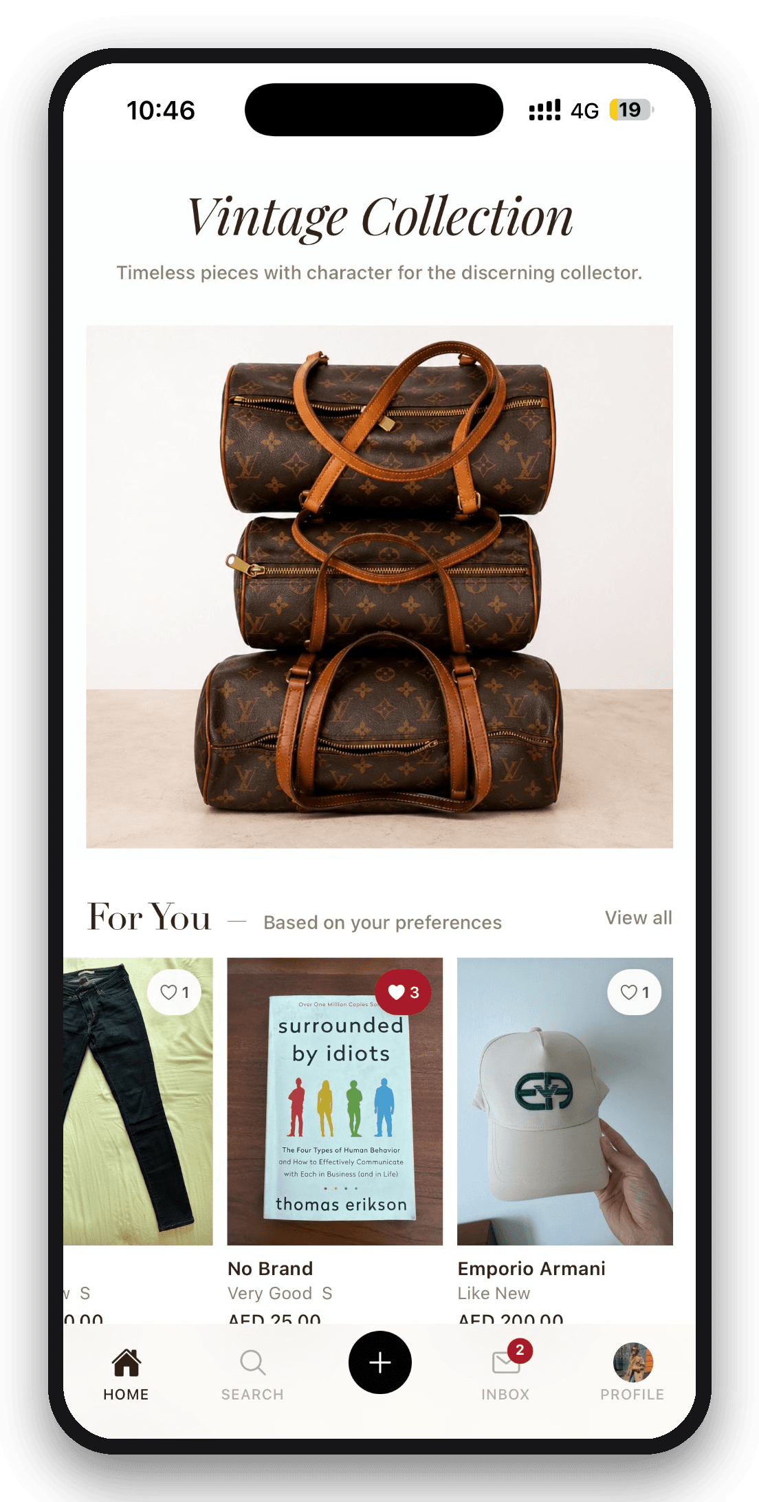 Vintage collection of designer bags