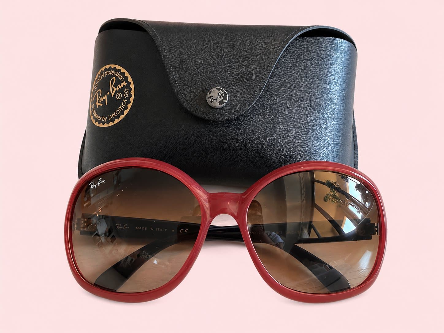 Ray-Ban Jackie Ohh III Sunglasses – Red / Navy - image 1