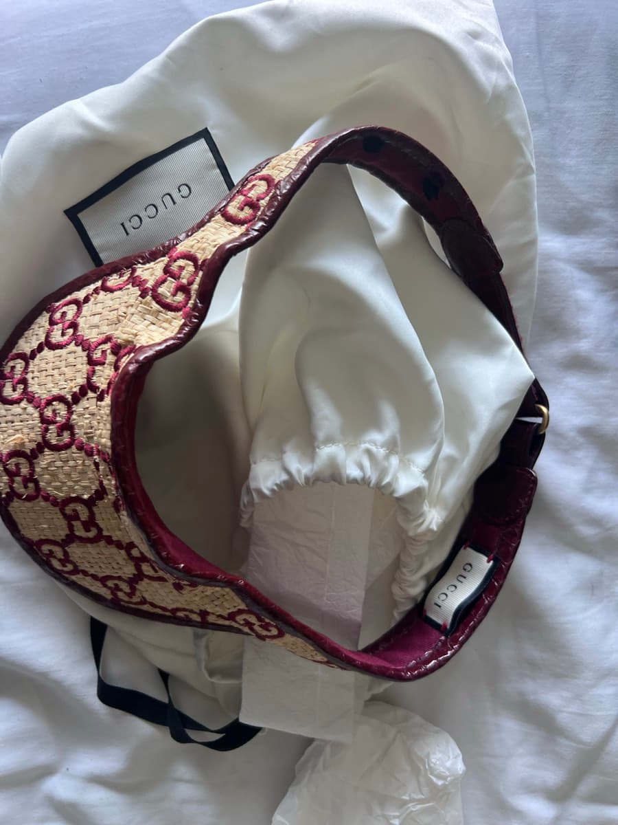 Gucci Raffia Visor - image 1