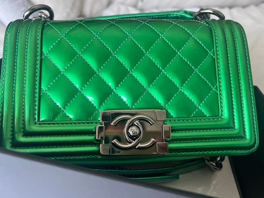 Chanel Boy Bag Green