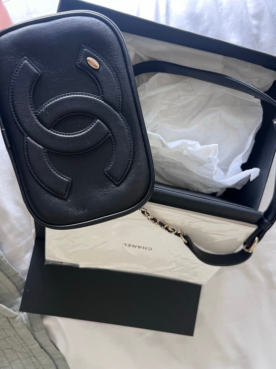 Chanel Deauville Camera Bag chain pouch waist - image 1