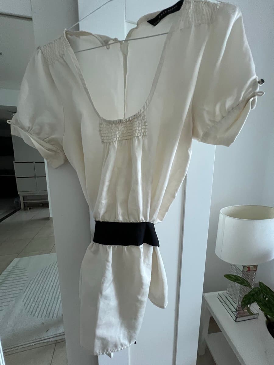 Zara Basic Cream Tunic