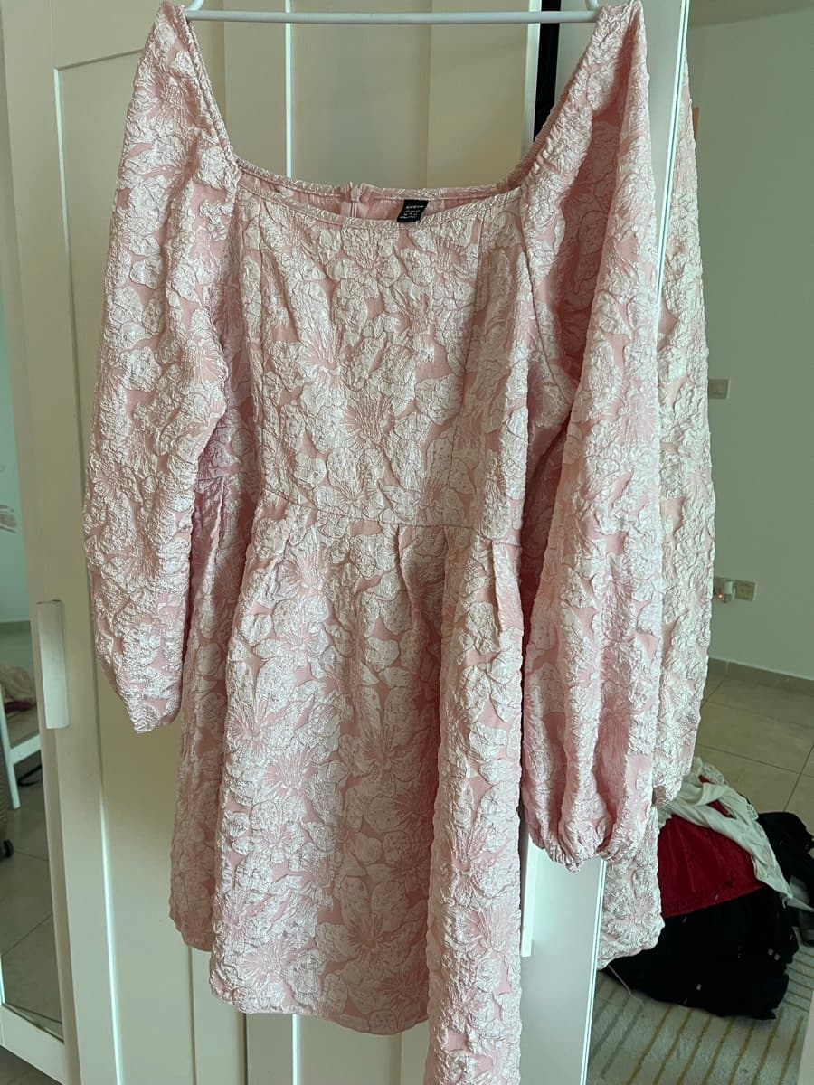 Shein Floral Jacquard Mini Dress